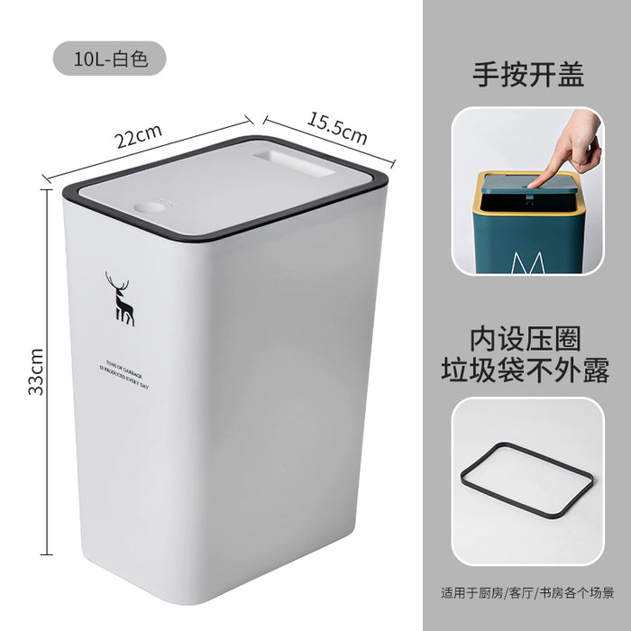 Large Press Bedroom Thick Trash Can