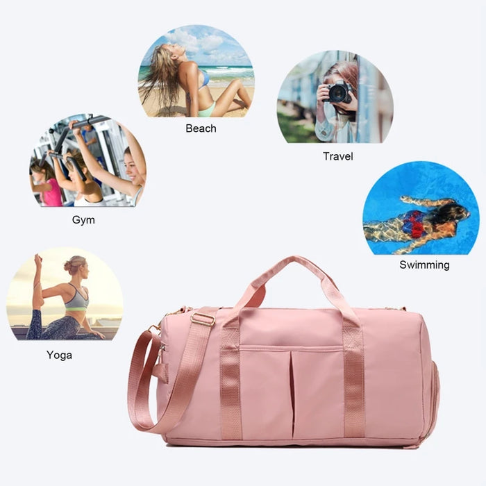 Women’s Gym Bag with Shoe Compartment