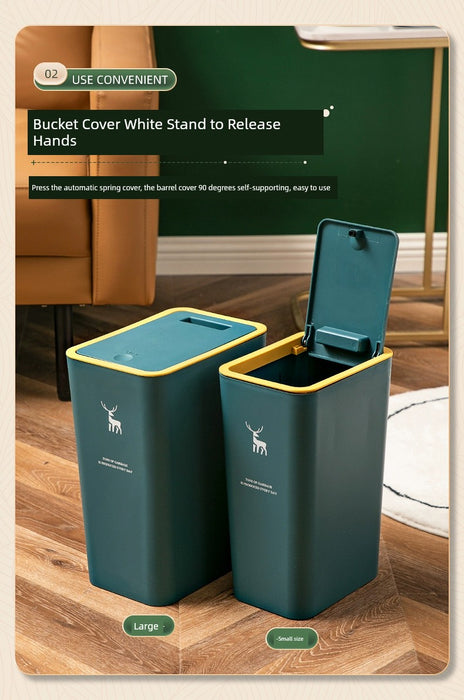Large Press Bedroom Thick Trash Can
