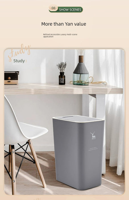Large Press Bedroom Thick Trash Can