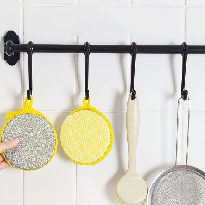 Double-Sided Dishwashing Sponges – Reusable Kitchen Scrub Pads 10PCS