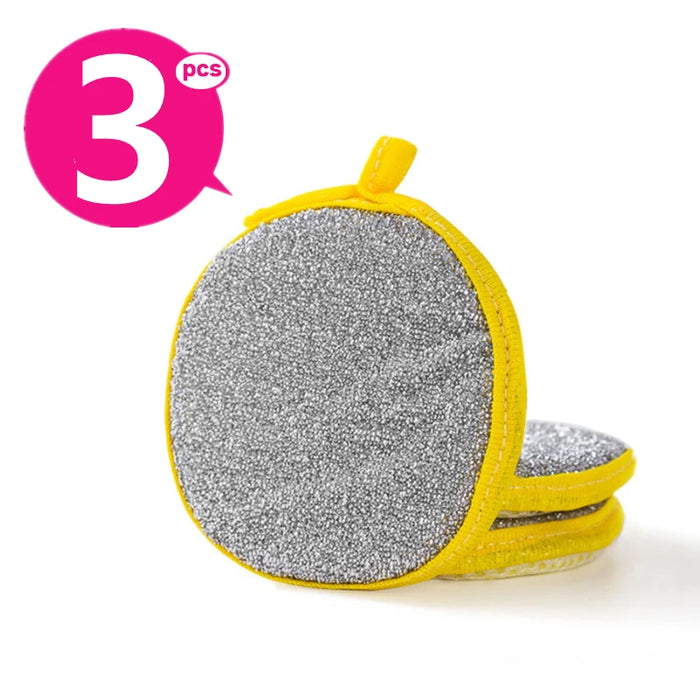 Double-Sided Dishwashing Sponges – Reusable Kitchen Scrub Pads 10PCS