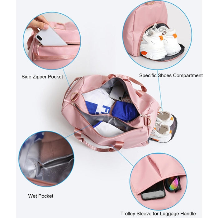 Women’s Gym Bag with Shoe Compartment