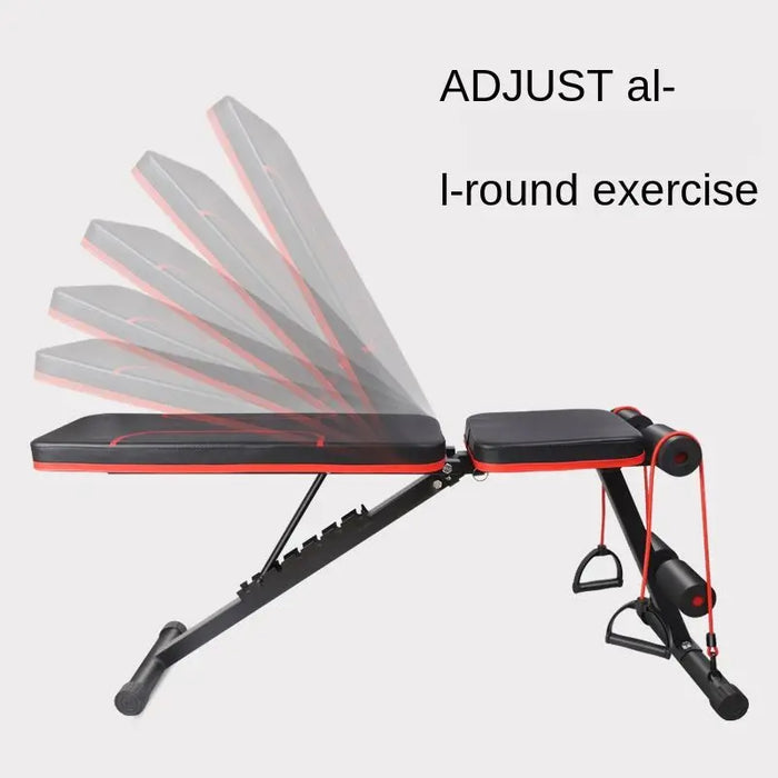 Black Adjustable Gym Bench