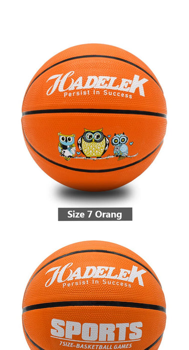 Size 7 Rubber Basketball – Wear-Resistant, High Elastic, Dribbling & Training Ball