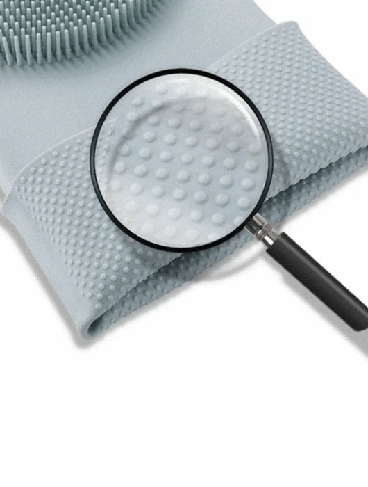 Dishwashing Gloves – Magic Silicone Reusable Scrubber Cleaning Gloves