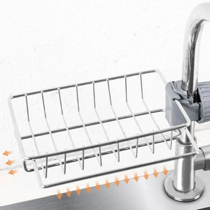 Stainless Steel Multi-Layer Faucet Storage Rack – Kitchen Sink