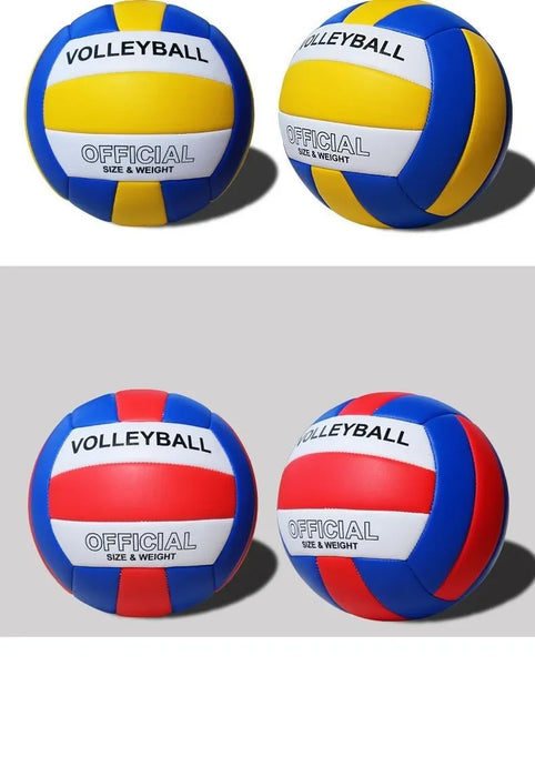 Size 5 PVC Volleyball – Wear-Resistant, High Bouncy, Game Ball