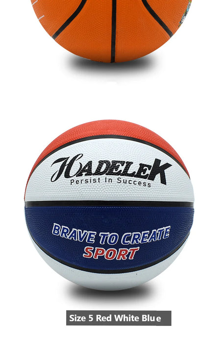 Size 7 Rubber Basketball – Wear-Resistant, High Elastic, Dribbling & Training Ball