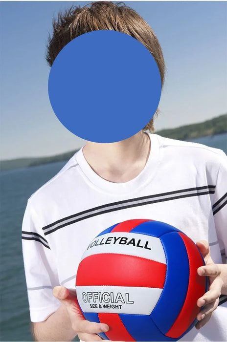 Size 5 PVC Volleyball – Wear-Resistant, High Bouncy, Game Ball