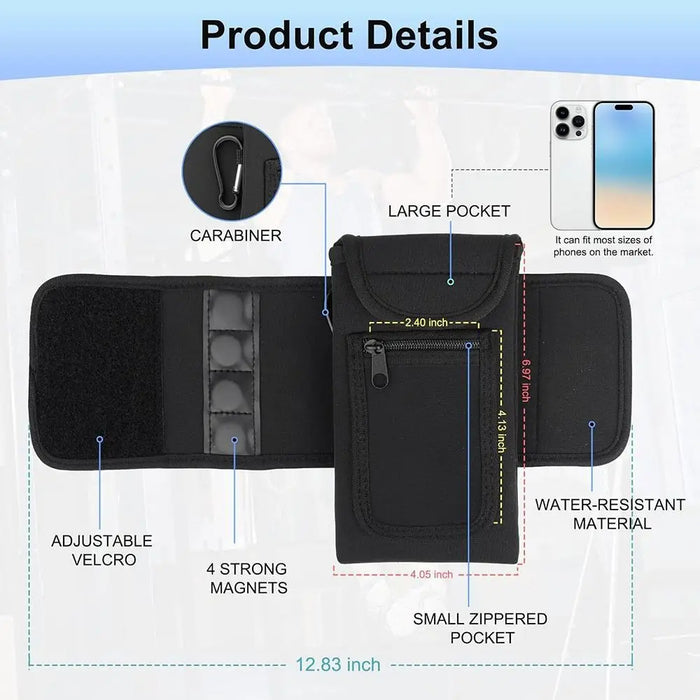 Magnetic Gym Water Bottle Bag