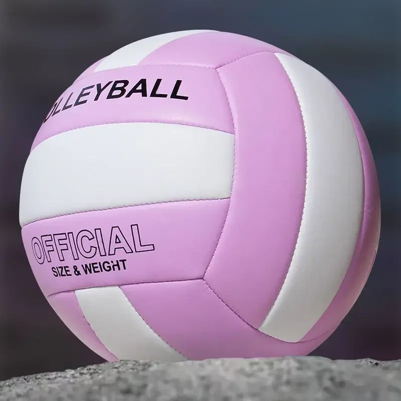 Size 5 PVC Volleyball – Wear-Resistant, High Bouncy, Game Ball