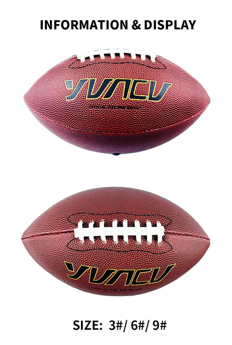 Standard American Football for Youth & Adult - Outdoor Sports Game Size 9, 6