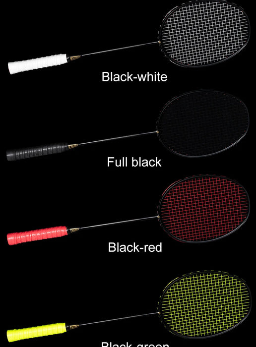 Alpsport XHP Badminton Racket & Bag – 75g Full Carbon Fiber Ultra-Light (2PCS)