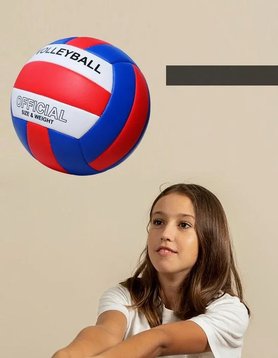 Size 5 PVC Volleyball – Wear-Resistant, High Bouncy, Game Ball