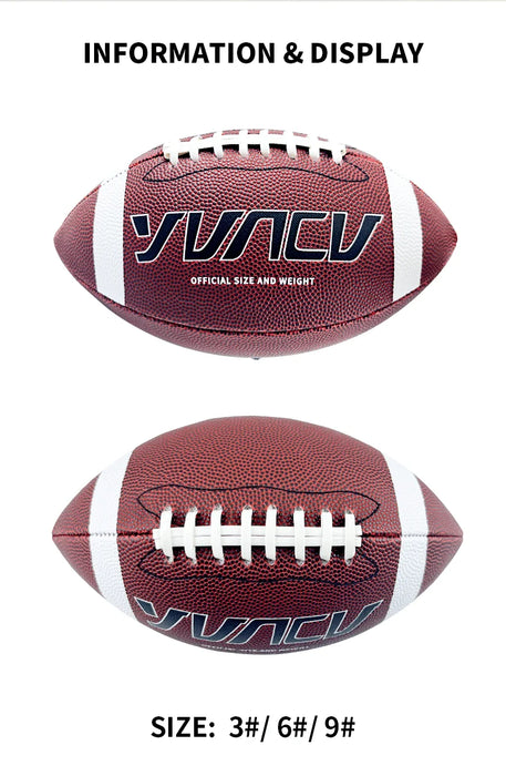 Standard American Football for Youth & Adult - Outdoor Sports Game Size 9, 6