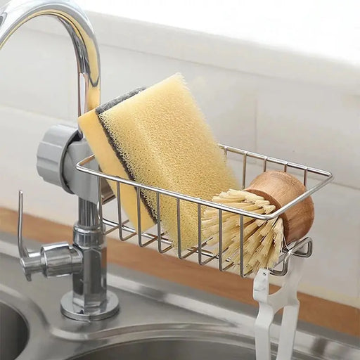 Stainless Steel Multi-Layer Faucet Storage Rack – Kitchen Sink