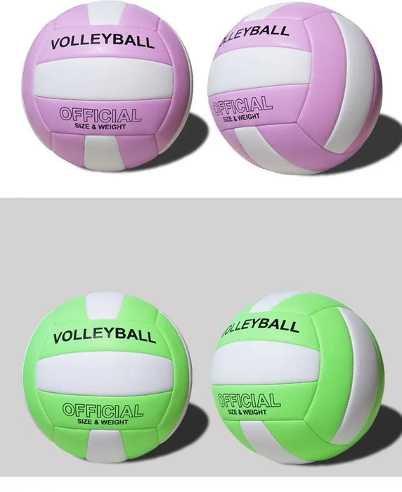 Size 5 PVC Volleyball – Wear-Resistant, High Bouncy, Game Ball