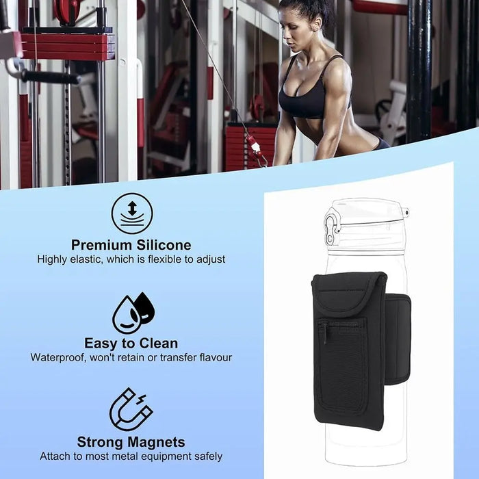 Magnetic Gym Water Bottle Bag
