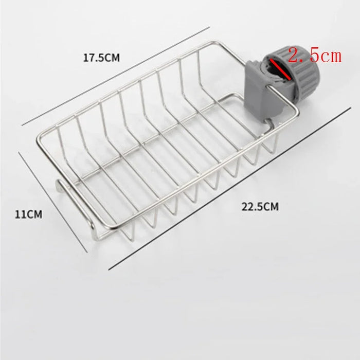 Stainless Steel Multi-Layer Faucet Storage Rack – Kitchen Sink