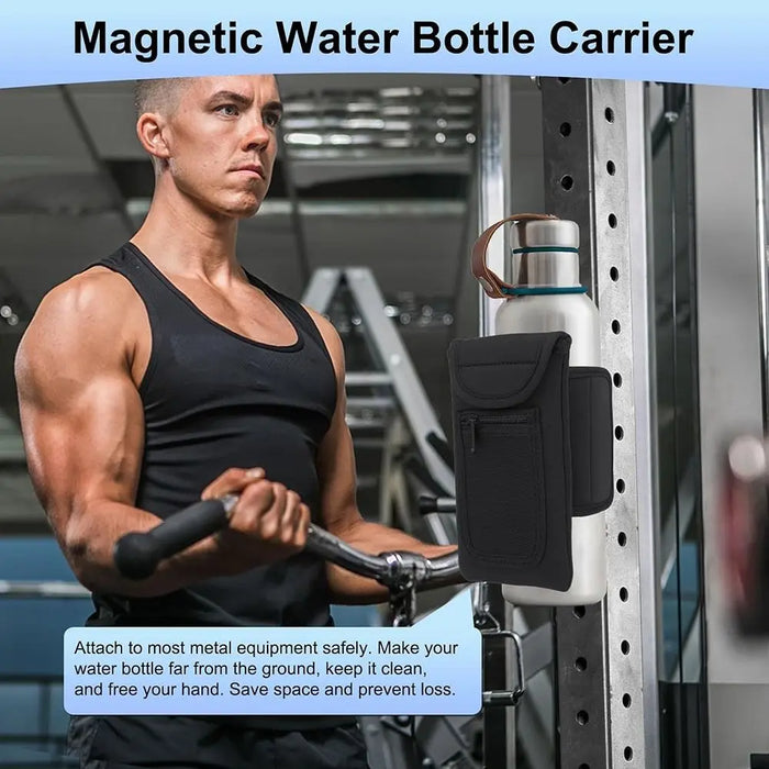 Magnetic Gym Water Bottle Bag