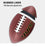 Standard American Football for Youth & Adult - Outdoor Sports Game Size 9, 6