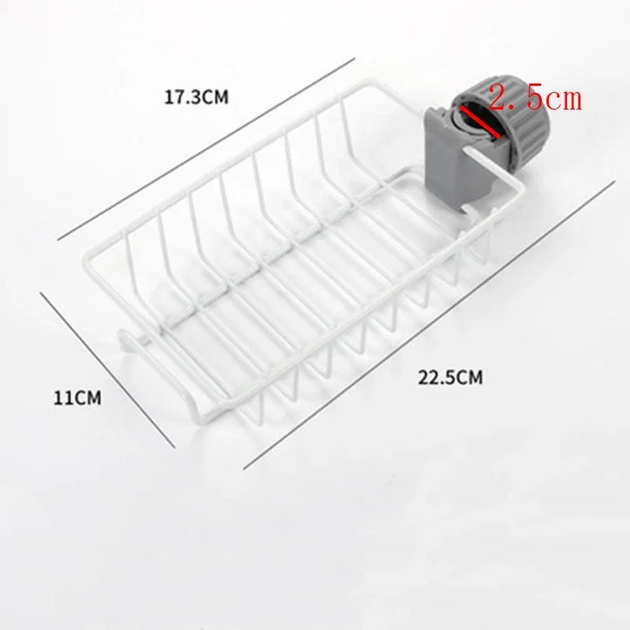 Stainless Steel Multi-Layer Faucet Storage Rack – Kitchen Sink