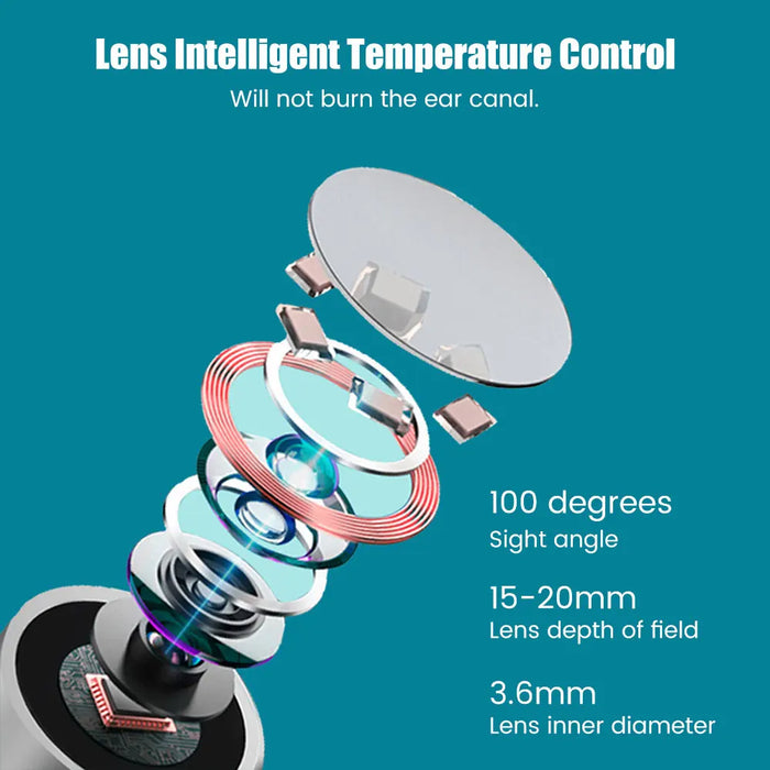 Smart Visual Earwax Cleaner – Wireless Otoscope with HD Camera, Ear Pick Removal Tool Kit