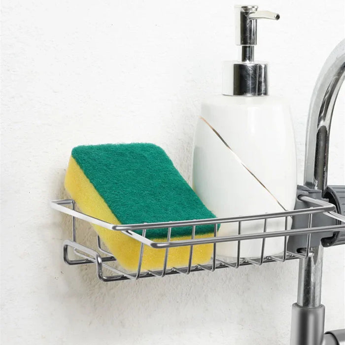 Stainless Steel Multi-Layer Faucet Storage Rack – Kitchen Sink