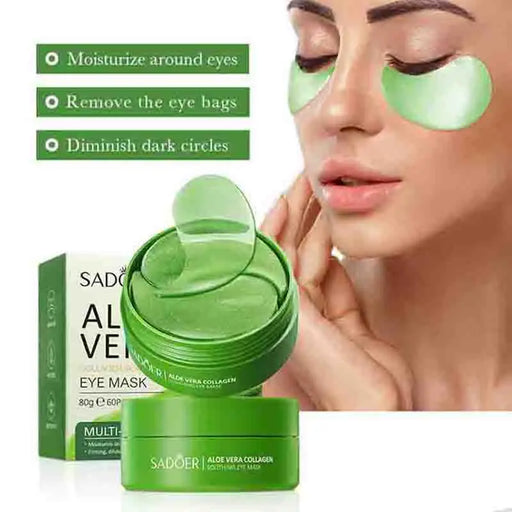Aloe Vera Eye Patches to reduce puffiness, dark circles & fine lines 60pcs