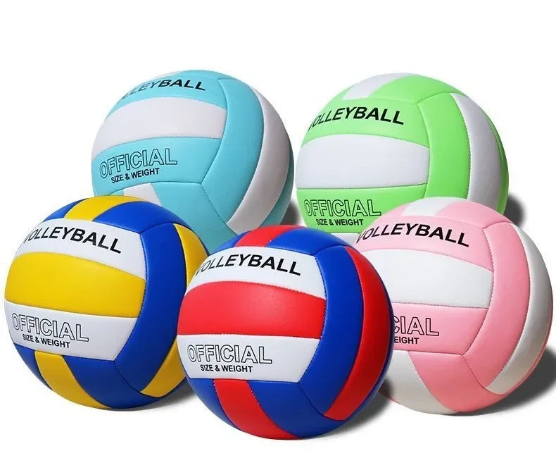 Size 5 PVC Volleyball – Wear-Resistant, High Bouncy, Game Ball